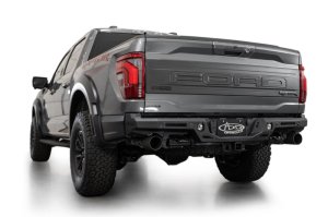 Ford F150 Raptor Bumper - Rear - Addictive Desert Designs - Rock Fighter - Hammer Black - `21-`27 Ford F150 Raptor Bumper - Rear - Addictive Desert Designs - Rock Fighter - Hammer Black - `21-`27